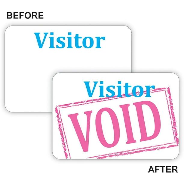 Visitor Badge 100//Case One Day 3 x 2